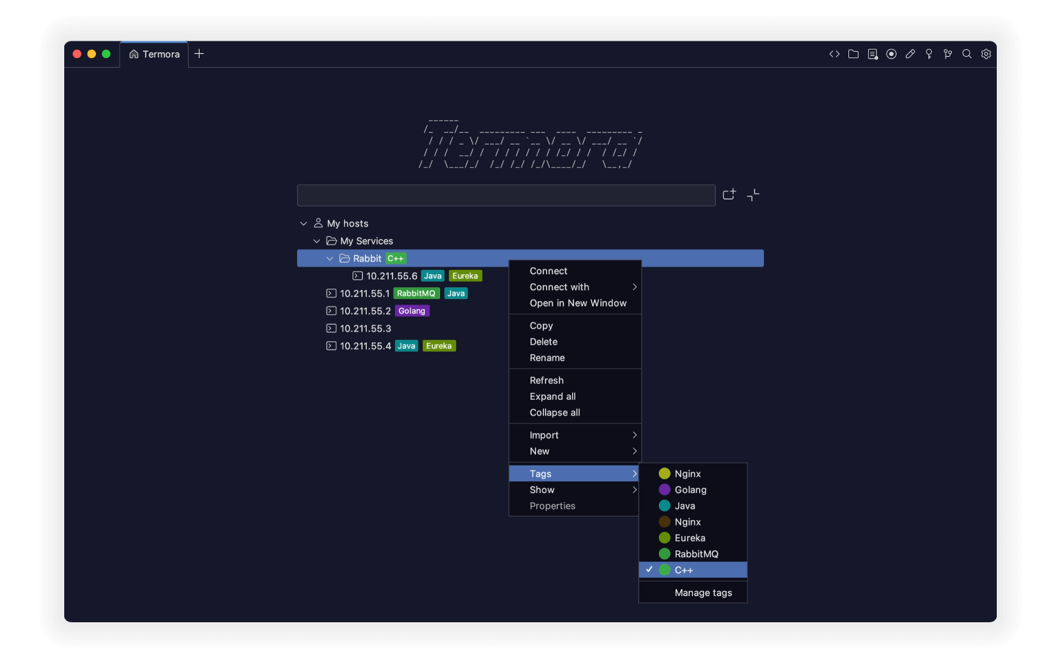 Gerenciamento de Hosts